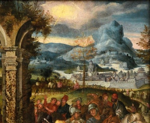 XVIIe siècle - L' Adoration des Mages - École flamande du 17e siècle, cercle de Frans Francken II (1581-1642)